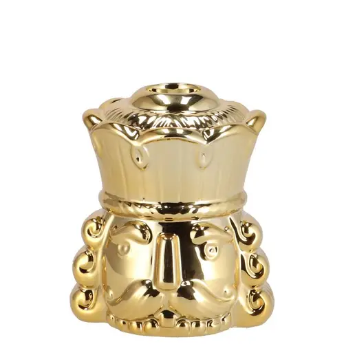Kerzenständer König Jolie gold 09x08x11cm