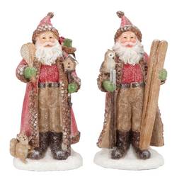 Deko Weihnachtsmann Lesly mix 17x13x33cm