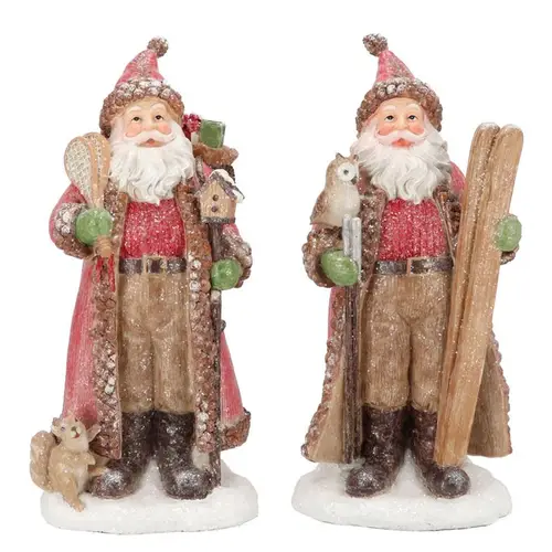 Deko Weihnachtsmann Lesly mix 17x13x33cm