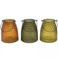 Glas Vase Anderson mit Henkel mix D15cm H20cm