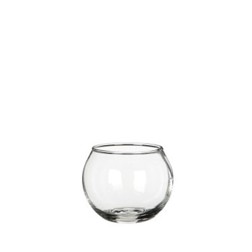 Glas Vase Kugel Fisch D07/05cm H05cm
