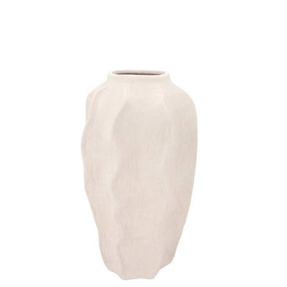 Keramik Vase Lisboa weiss 14x14x23cm