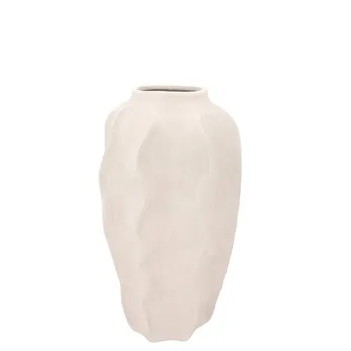 Keramik Vase Lisboa weiss 14x14x23cm