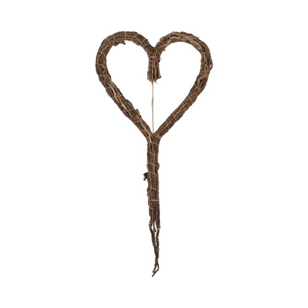 Hänger Herz Schwanz natur D30cm H65cm