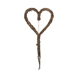 Hänger Herz Schwanz natur D30cm H65cm