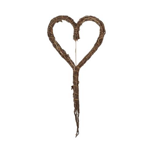 Hänger Herz Schwanz natur D30cm H65cm