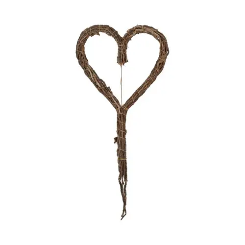 Hänger Herz Schwanz natur D30cm H65cm