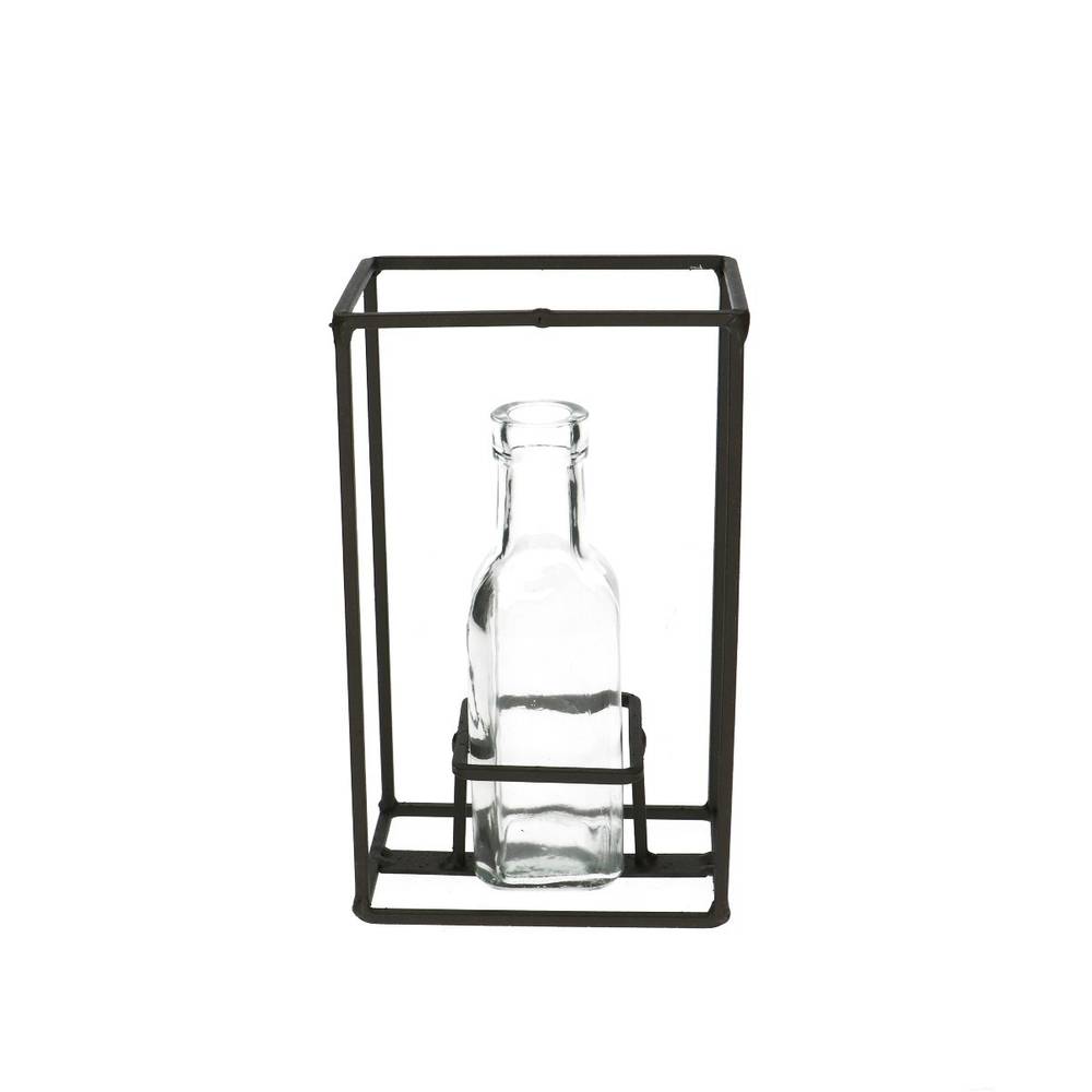 Flasche In Gestell D3/5cm H16cm