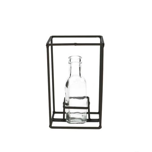 Flasche In Gestell D3/5cm H16cm