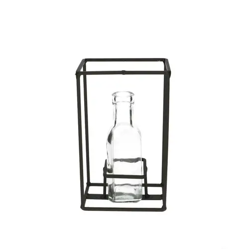 Flasche In Gestell D3/5cm H16cm