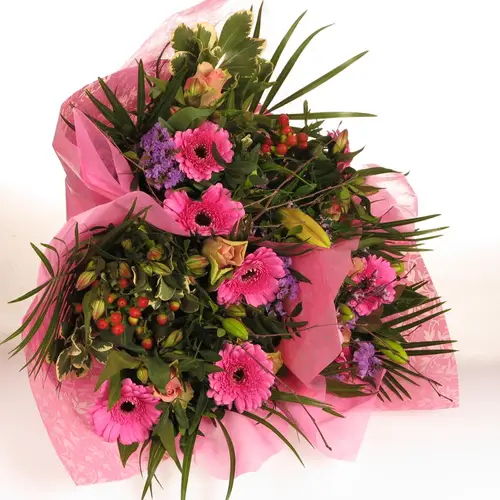 Strauß rosa Rosen Speciaal 50cm 21Stiele