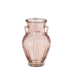 Glas Vase Zeus rosa D12cm H20cm