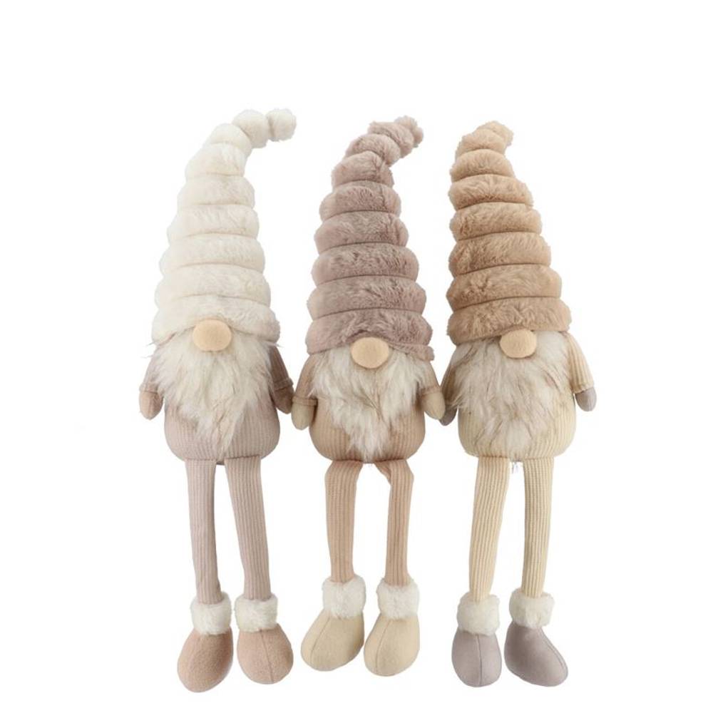 Gnome Cozy mix Teddy creme 15x10x40cm