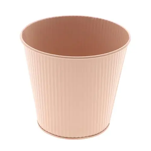 Zink Übertopf Civita rosa D14cm H13cm