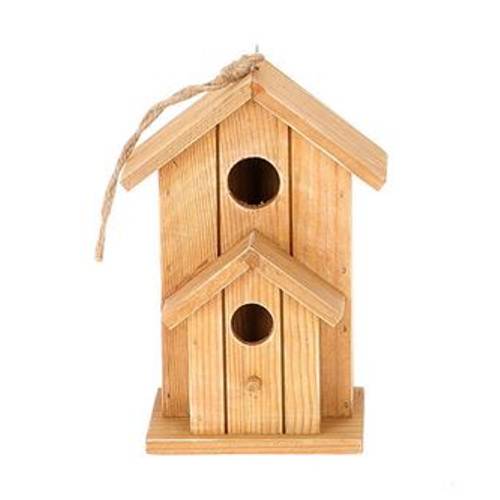 Hänger Vogelhaus Holz 09x13x18cm