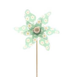 Windmühle auf Stab grün D09cm L50cm