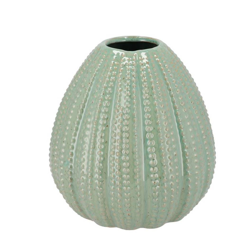 Keramik Vase Urchin grün 18x18x18cm
