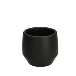 Keramik Übertopf Charly schwarz D08.5cm H08cm 