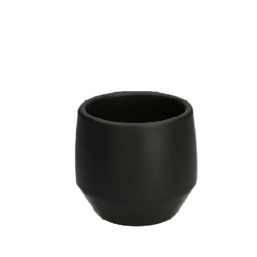 Keramik Übertopf Charly schwarz D08.5cm H08cm 