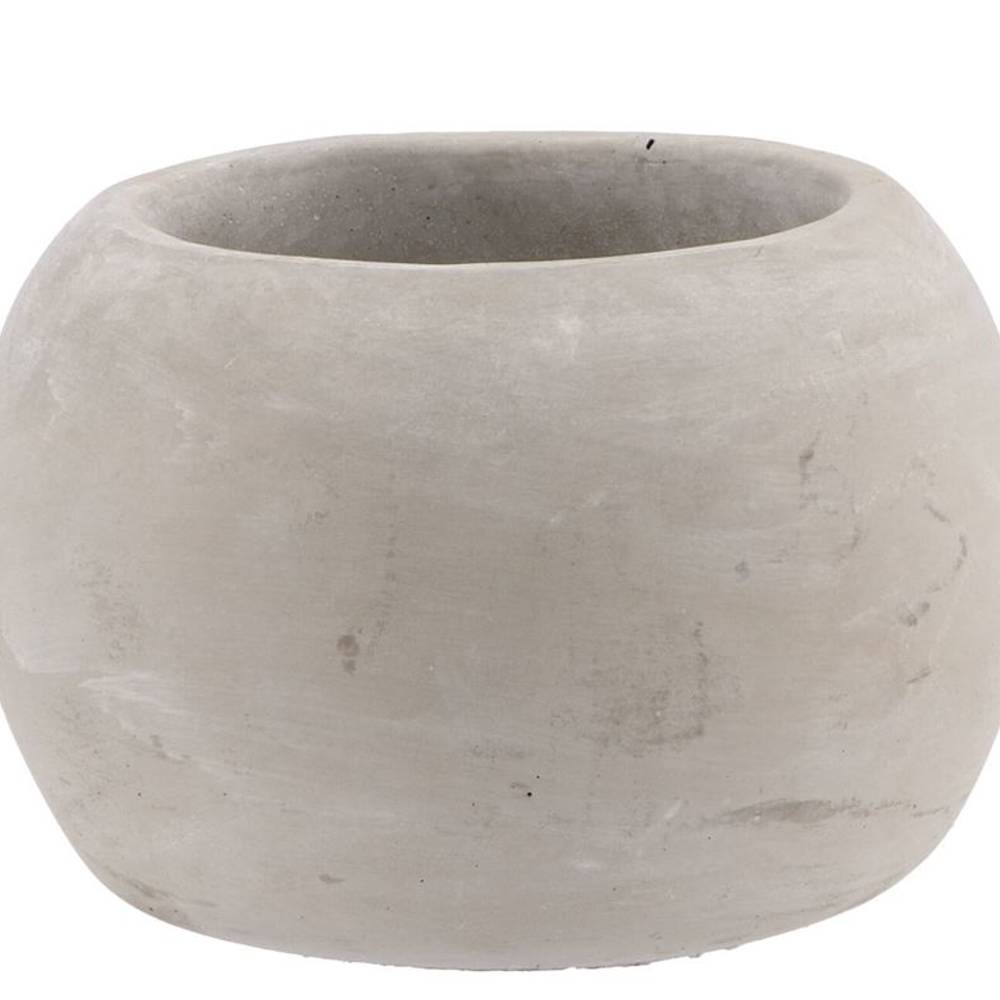 Beton Übertopf Sphere grau D16cm H12cm