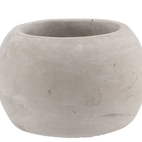 Beton Übertopf Sphere grau D16cm H12cm