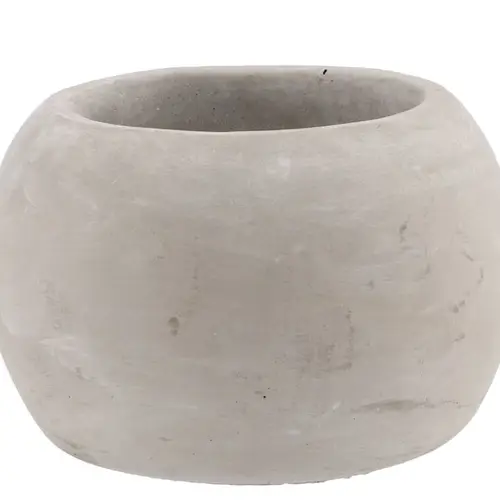 Beton Übertopf Sphere grau D16cm H12cm