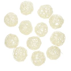 Rattan Kugel gebleicht D06cm x12