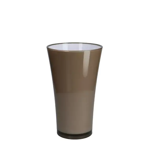 Kunststoff Vase Fizzy grau D16cm H27cm