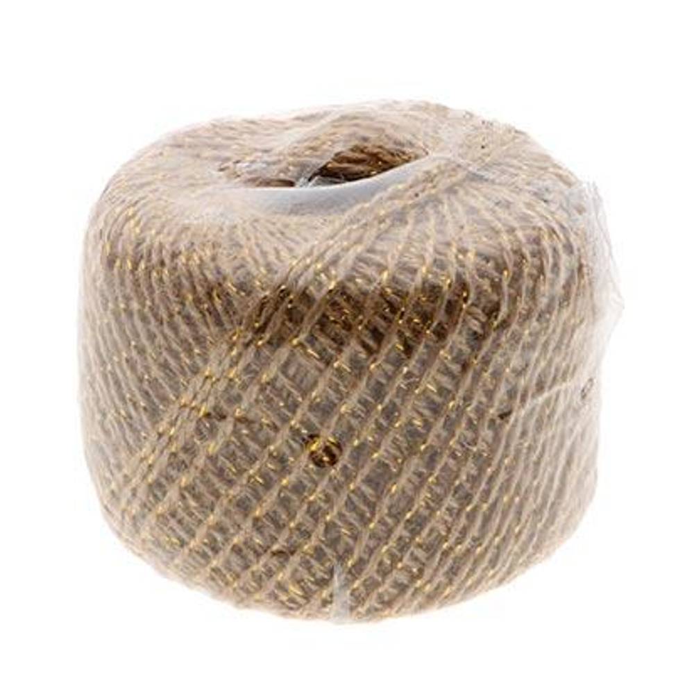 Drahtseil Jute gold 200g