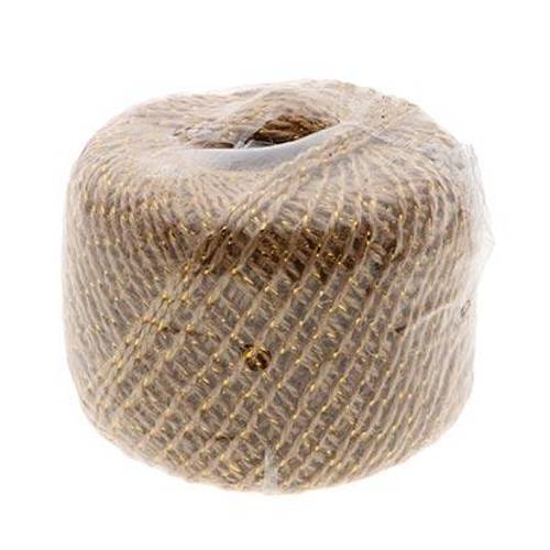 Drahtseil Jute gold 200g