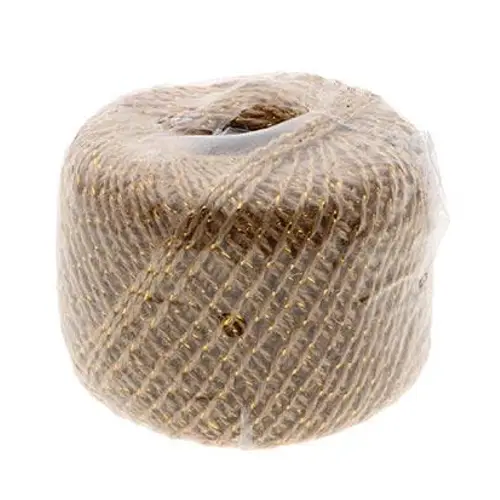 Drahtseil Jute gold 200g