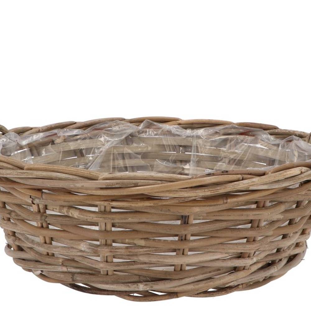Korb Henkel Rattan Kuboo D40cm H13cm