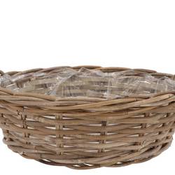 Korb Henkel Rattan Kuboo D40cm H13cm