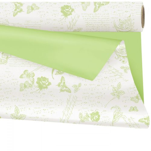 Folie Rolle 80cm Duo Mat Romance grün 40m