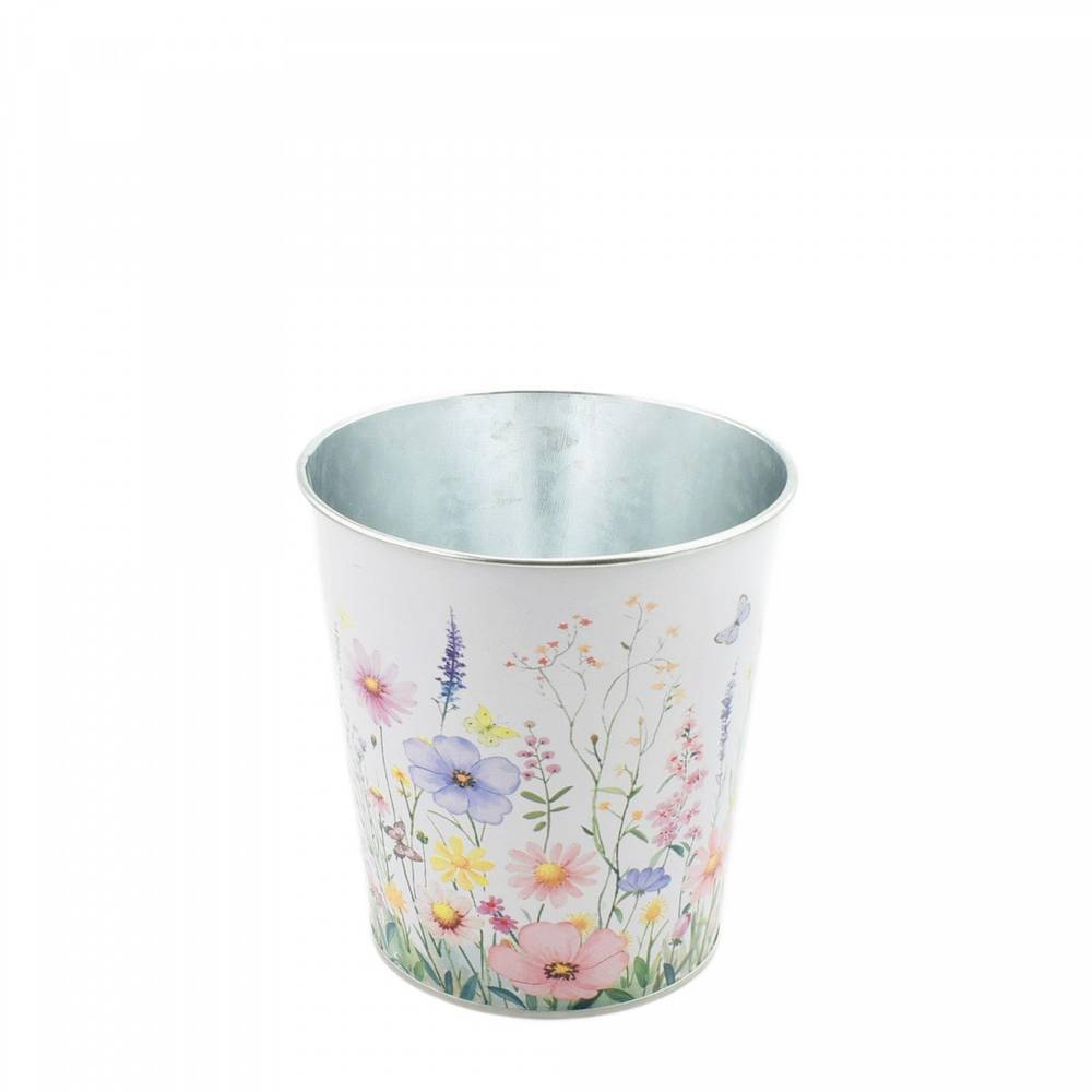 Zink Übertopf Alona D13cm H13cm 