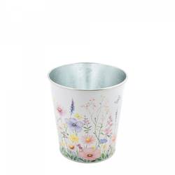 Zink Übertopf Alona D13cm H13cm 