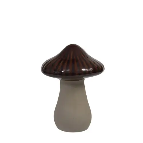 Deko Pilz braun D08cm H11cm