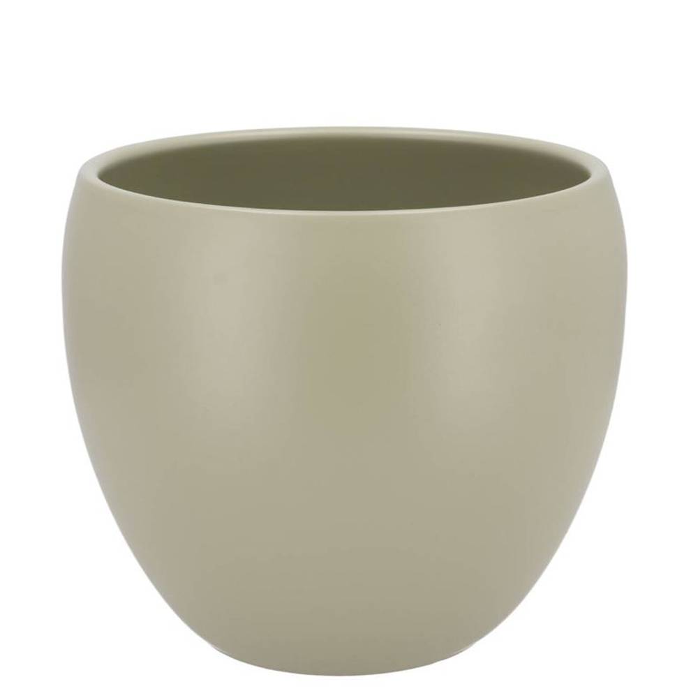 Keramik Übertopf Vinci grün D14cm H13cm