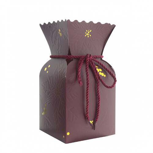 Straussvase Gloria rot D13cm H26cm