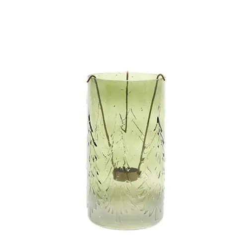 Laterne Baum grün D12cm H23cm
