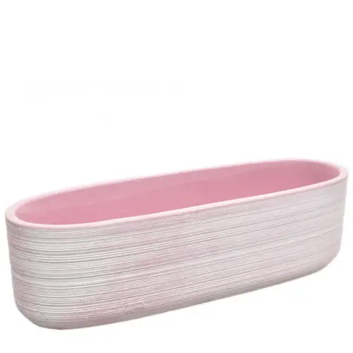 Keramik Schale Ivy rosa 33x11x09.5cm