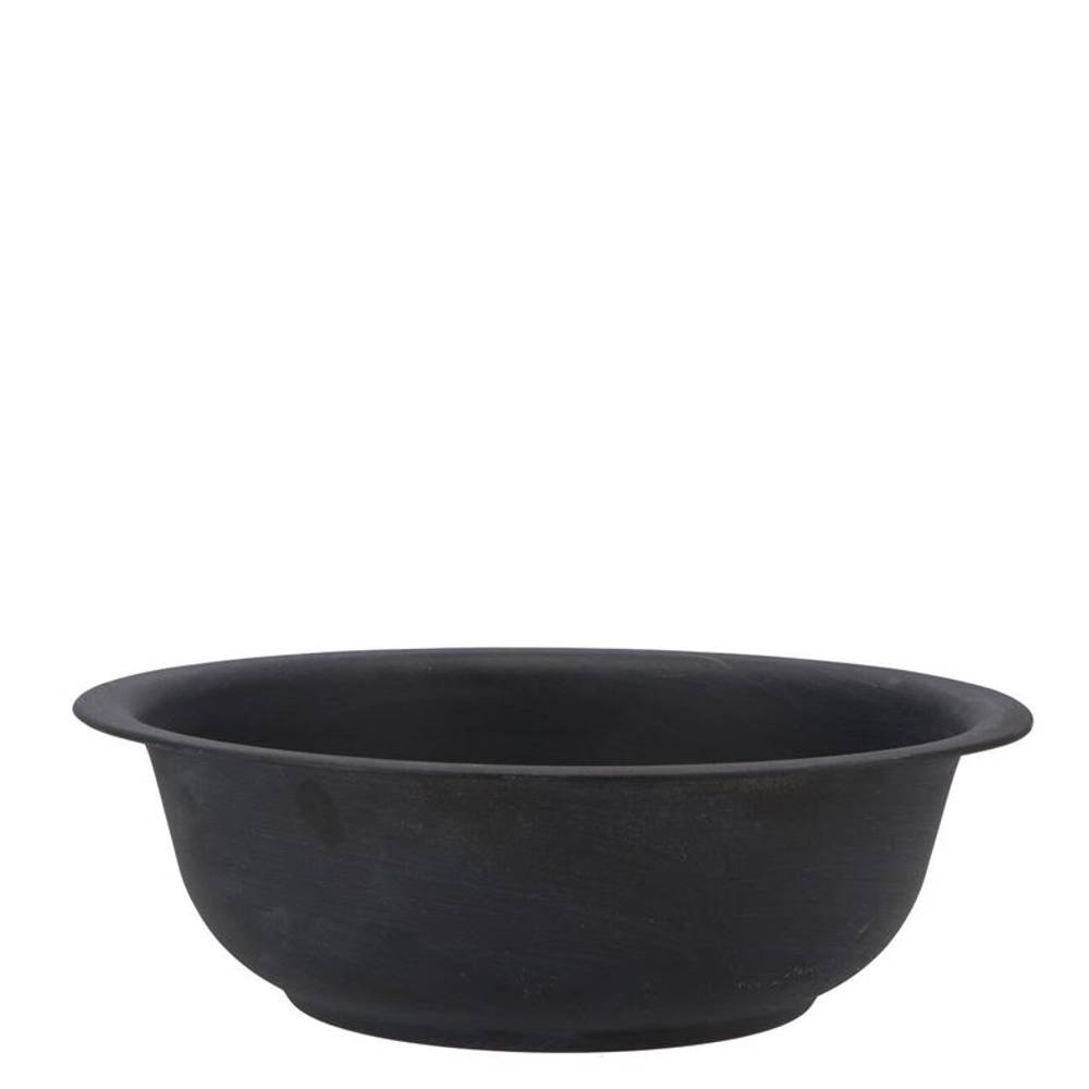 Zink Schale Basic schwarz D24cm H09cm