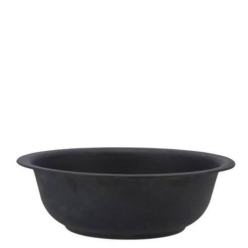 Zink Schale Basic schwarz D24cm H09cm
