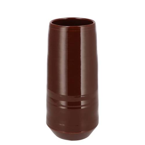 Keramik Vase Micco Dark braun 14x14x28cm 