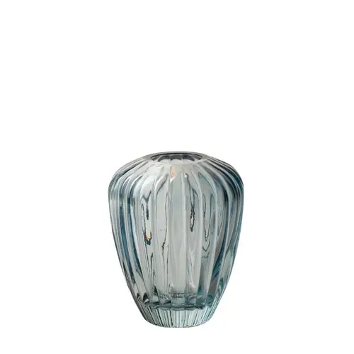 Glas Vase Katja blau D03/07.5cm H09cm