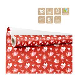 Papier Rolle 80cm Flamme rot 40m 