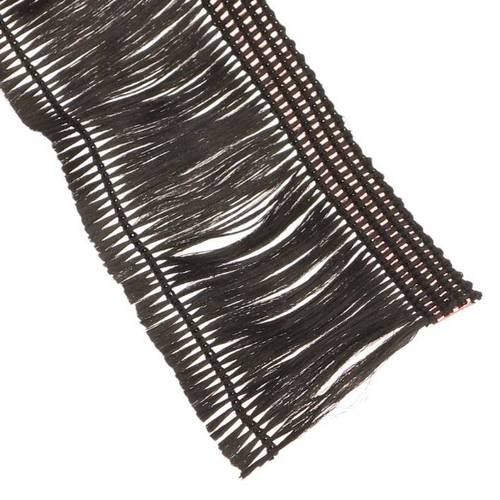 haarfransen schwarz selbstklebend 4cm 25m