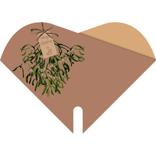 Tüte Kiss and Wish natur 30x30cm 50st