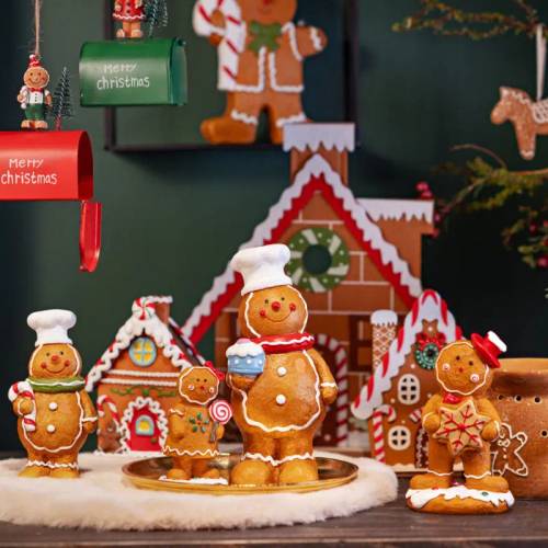 Lebkuchenfigus Junge aus Poly 09x15x06cm