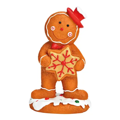 Lebkuchenfigus Junge aus Poly 09x15x06cm